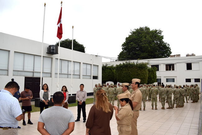 Zonas seguras de la ESCOFFAA durante el II Simulacro Nacional Multipeligro 2026.